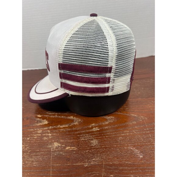 Vintage Hersheys Logo Mesh Trucker 3 Stripe Snapback Hat X3 - Picture 2 of 5